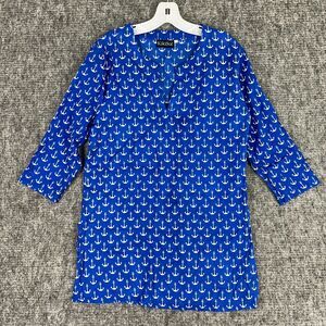 KikiSol Coverup Womens S Oversized Anchors Nautical Sailing‎ Club Swimwear